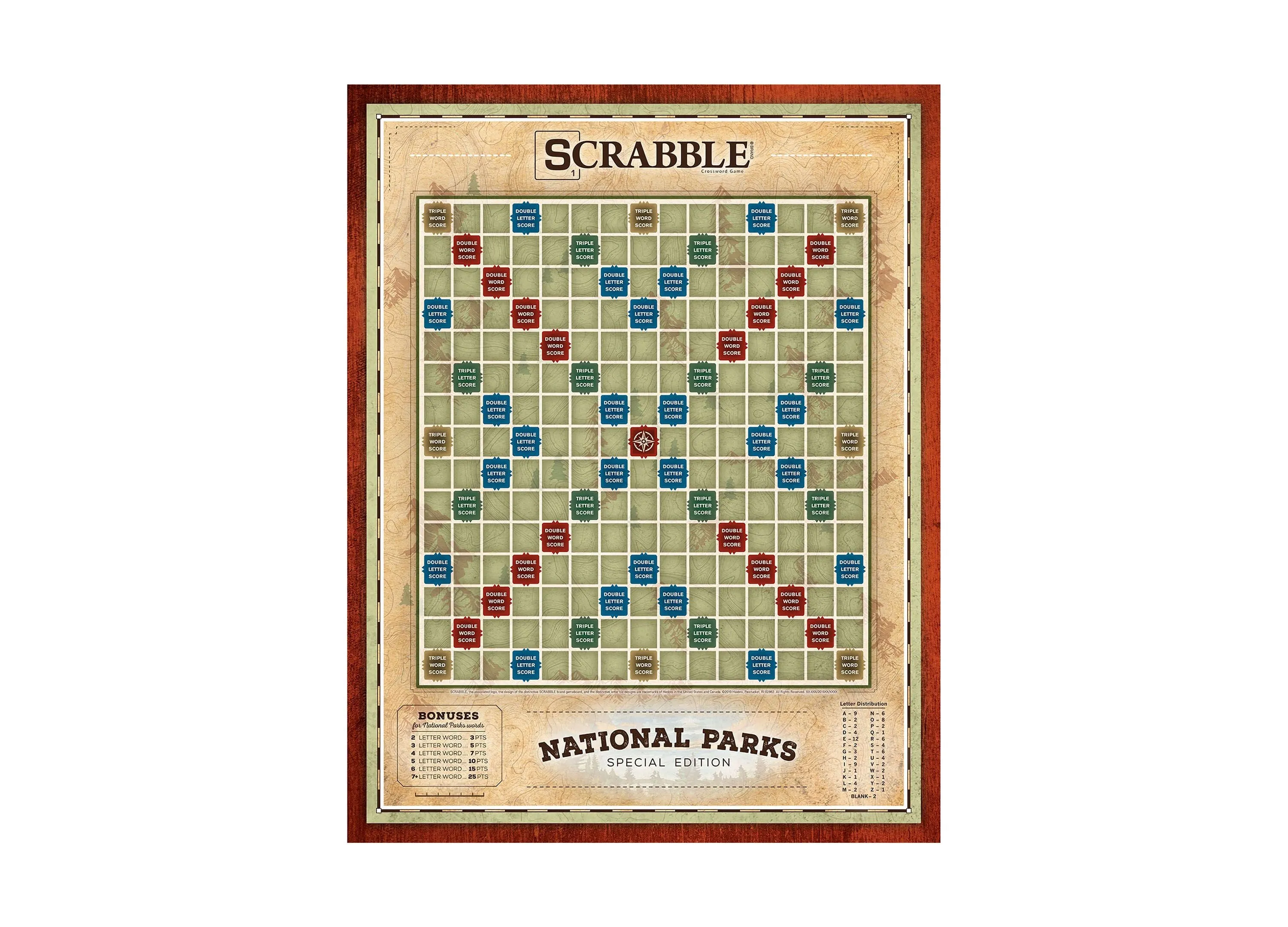 USAopoly SCRABLE: National Parks Edition Board Game