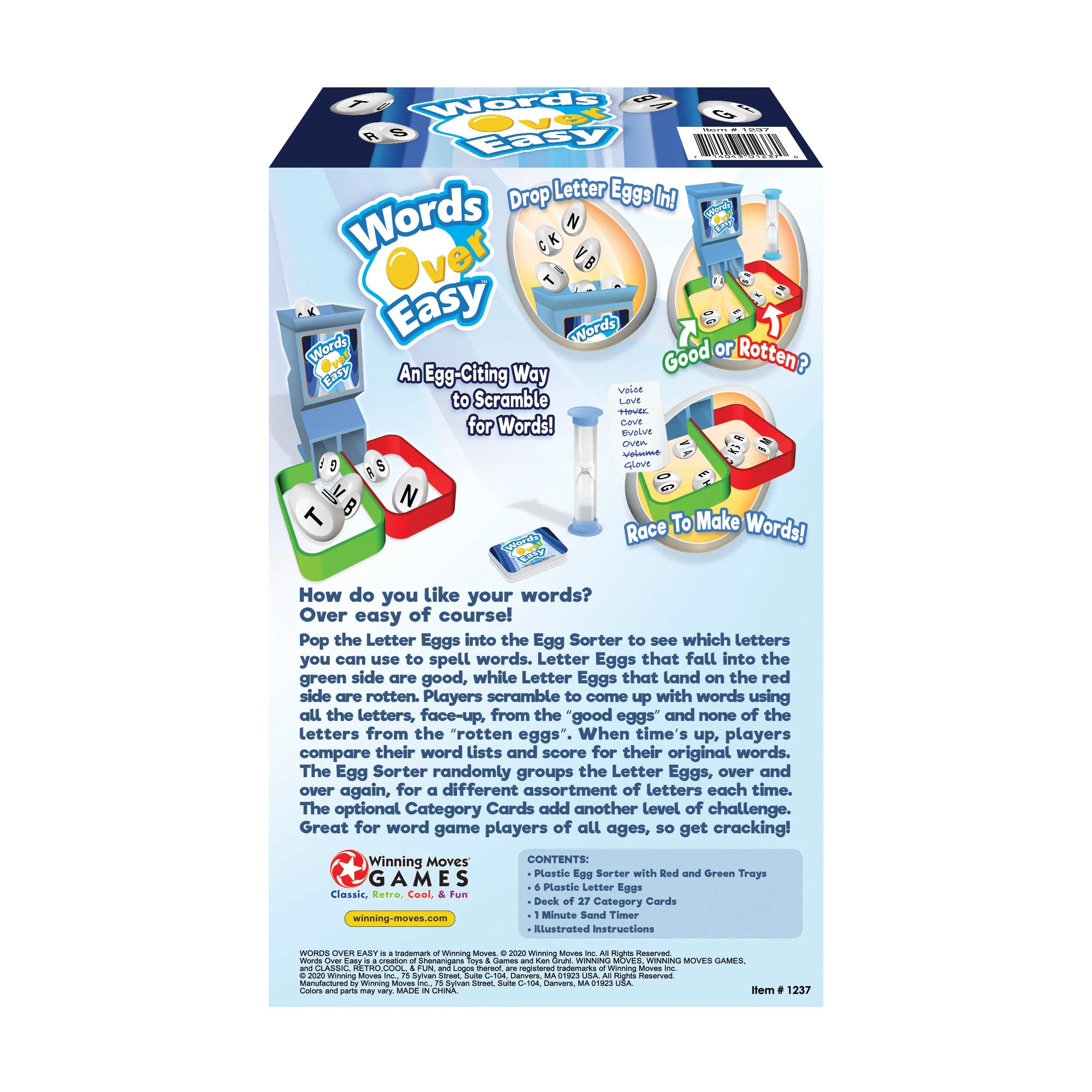 Words Over Easy - Exciting Letter Sorting Word Game
